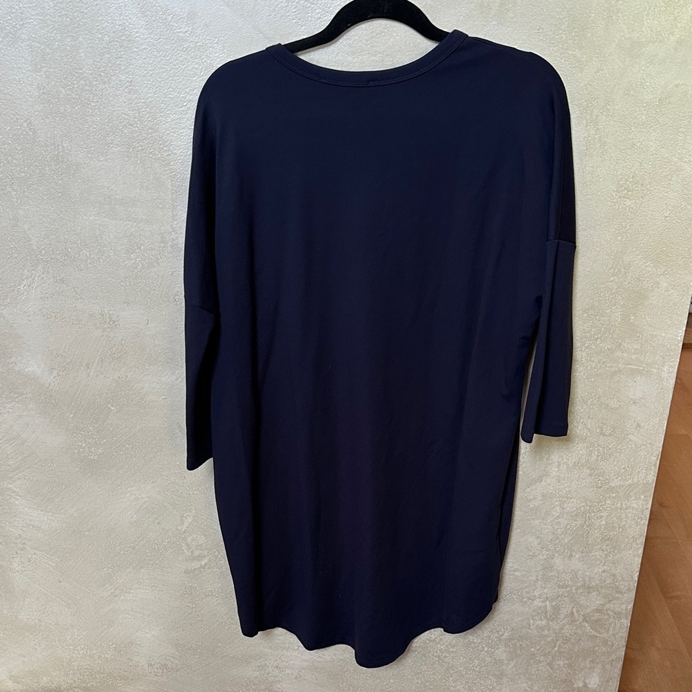 NWOT Pomander Place Navy Sue Sweatshirt dress xs/s - Picture 5 of 5